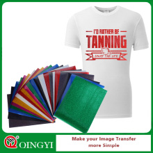 Qing yi láminas de vinilo autoadhesivas para la ropa deportiva